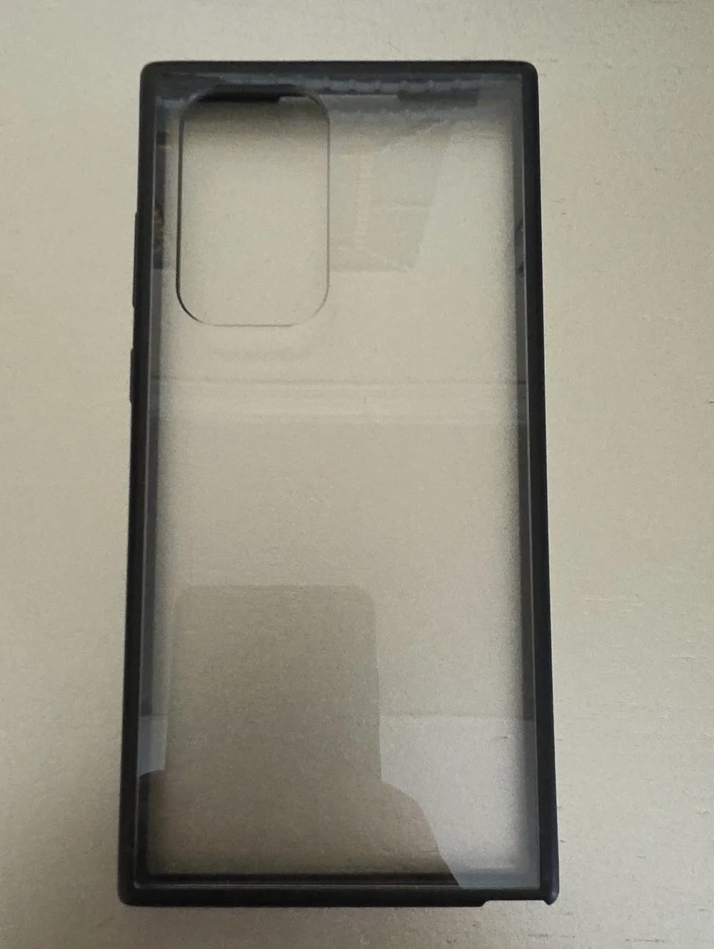 Clear Black Bumper Phone Case - Transparent Back Cover For S24 Ultra